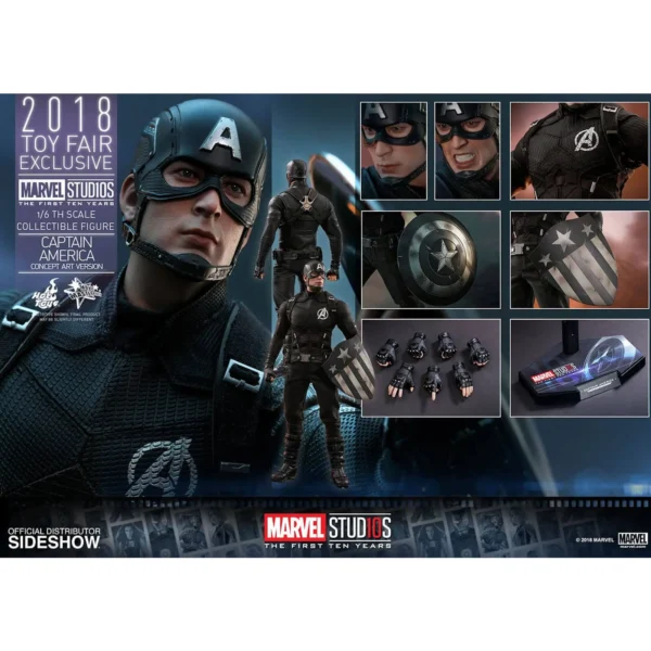 Captain America Concept Art Toy Fair Exclusive MMS488 2018 - immagine 5