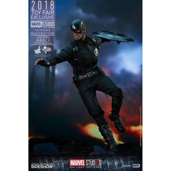 Captain America Concept Art Toy Fair Exclusive MMS488 2018 - immagine 3