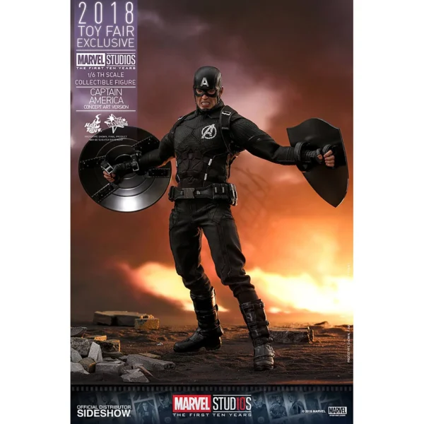 Captain America Concept Art Toy Fair Exclusive MMS488 2018 - immagine 2