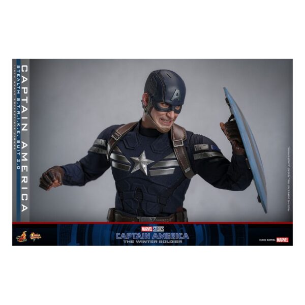 Captain America: The Winter Soldier Movie Masterpiece Action Figure 1/6 Captain America (Stealth S.T.R.I.K.E. Suit) 2.0  (Acconto Preordine) - immagine 11