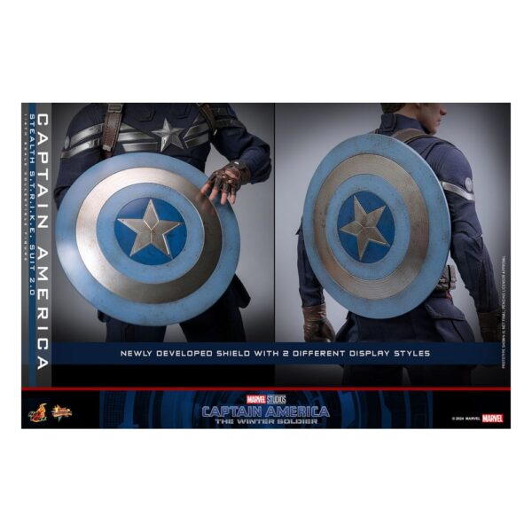 Captain America: The Winter Soldier Movie Masterpiece Action Figure 1/6 Captain America (Stealth S.T.R.I.K.E. Suit) 2.0  (Acconto Preordine) - immagine 7