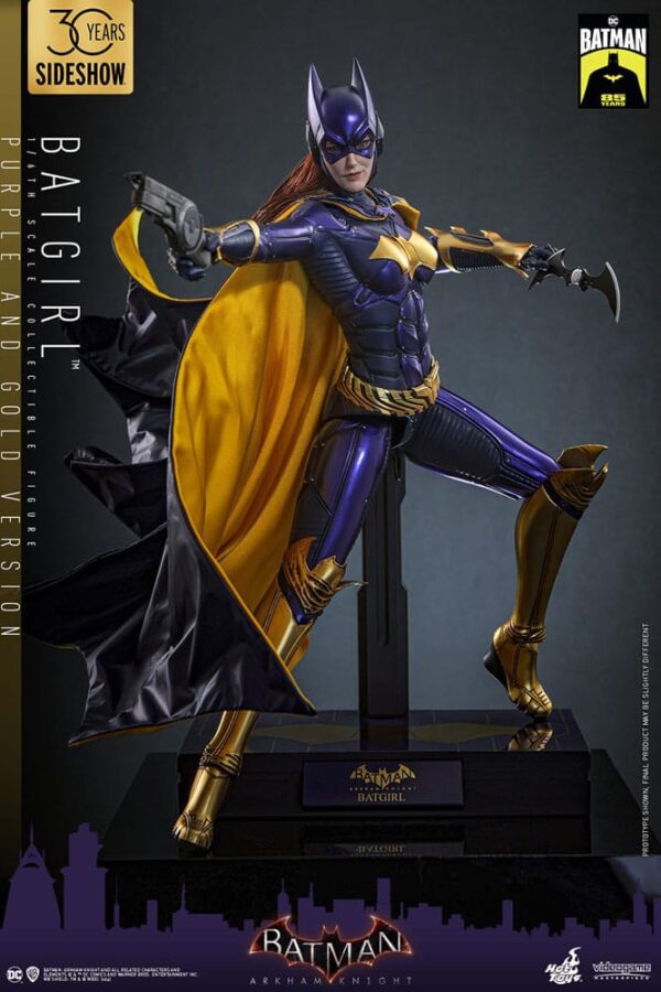 Batman Arkham Knight Videogame Masterpiece Action Figure 1/6 Batgirl (Purple and Gold Version) Exclusive (Acconto Preordine) - immagine 4