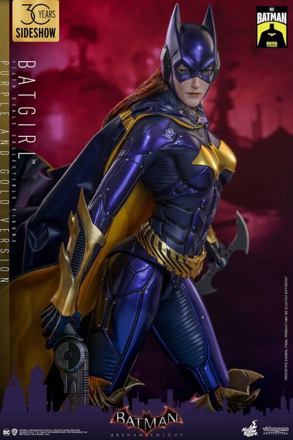 Batman Arkham Knight Videogame Masterpiece Action Figure 1/6 Batgirl (Purple and Gold Version) Exclusive (Acconto Preordine) - immagine 6