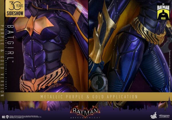 Batman Arkham Knight Videogame Masterpiece Action Figure 1/6 Batgirl (Purple and Gold Version) Exclusive (Acconto Preordine) - immagine 10