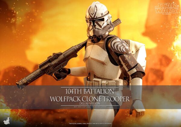 Star Wars The Clone Wars Action Figure 1/6 104th Battalion Wolfpack Clone Trooper Deluxe Version (Acconto Preordine) - immagine 3