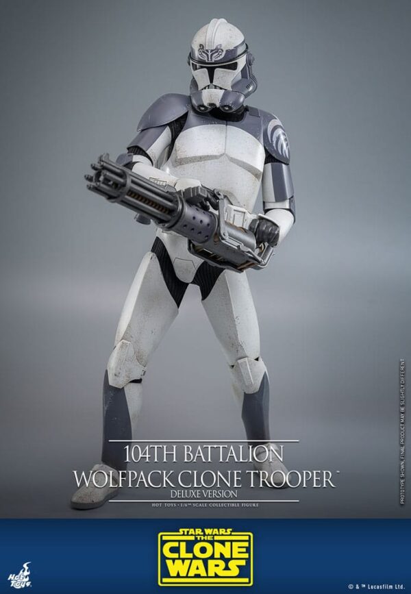 Star Wars The Clone Wars Action Figure 1/6 104th Battalion Wolfpack Clone Trooper Deluxe Version (Acconto Preordine) - immagine 7