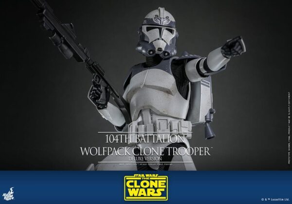 Star Wars The Clone Wars Action Figure 1/6 104th Battalion Wolfpack Clone Trooper Deluxe Version (Acconto Preordine) - immagine 9