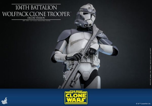 Star Wars The Clone Wars Action Figure 1/6 104th Battalion Wolfpack Clone Trooper Deluxe Version (Acconto Preordine) - immagine 10