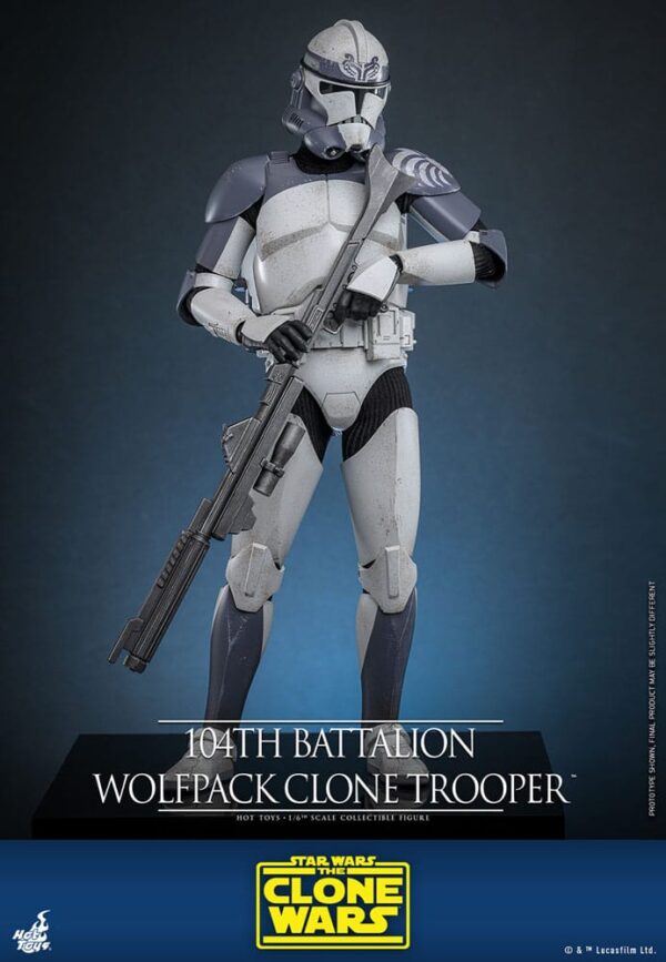 Star Wars The Clone Wars Action Figure 1/6 104th Battalion Wolfpack Clone Trooper  (Acconto Preordine) - immagine 4