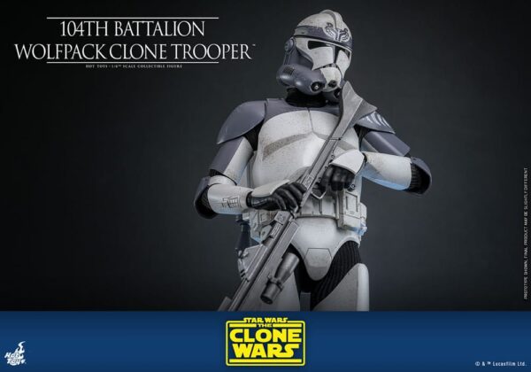 Star Wars The Clone Wars Action Figure 1/6 104th Battalion Wolfpack Clone Trooper  (Acconto Preordine) - immagine 7