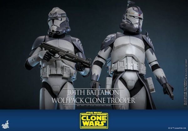 Star Wars The Clone Wars Action Figure 1/6 104th Battalion Wolfpack Clone Trooper  (Acconto Preordine) - immagine 8