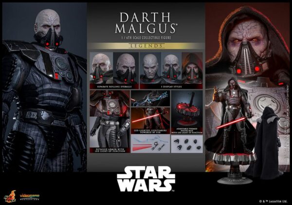 Star Wars Legends Videogame Masterpiece Action Figure 1/6 Darth Malgus (Acconto Preordine) - immagine 13