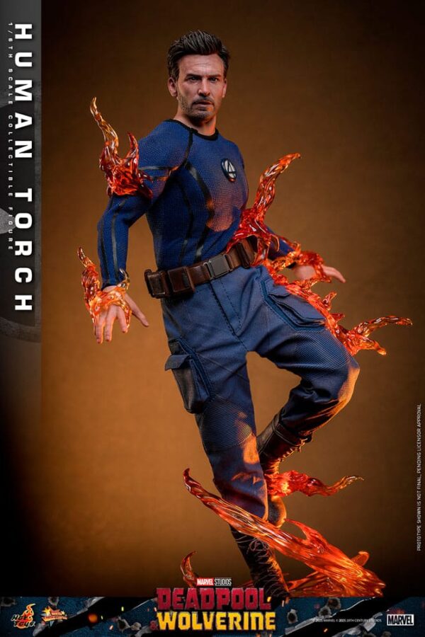 Deadpool & Wolverine Movie Masterpiece Action Figure 1/6 Human Torch (Acconto Preordine) - immagine 4