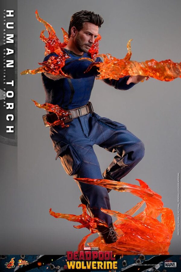 Deadpool & Wolverine Movie Masterpiece Action Figure 1/6 Human Torch (Acconto Preordine) - immagine 6