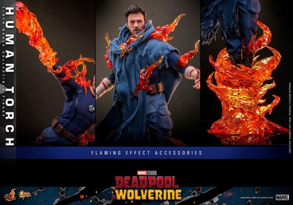 Deadpool & Wolverine Movie Masterpiece Action Figure 1/6 Human Torch (Acconto Preordine) - immagine 11