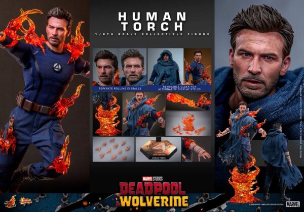 Deadpool & Wolverine Movie Masterpiece Action Figure 1/6 Human Torch (Acconto Preordine) - immagine 12