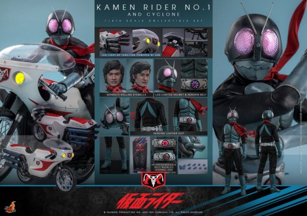 Kamen Rider 1/6 Kamen Rider No. 1 and Cyclone (Acconto Preordine) - immagine 13