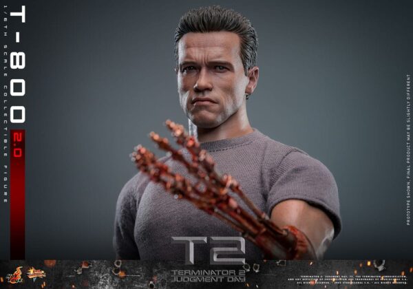 Terminator 2 Movie Masterpiece Action Figure 1/6 T-800 2.0 (Acconto Preordine) - immagine 2