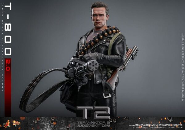 Terminator 2 Movie Masterpiece Action Figure 1/6 T-800 2.0 (Acconto Preordine) - immagine 3