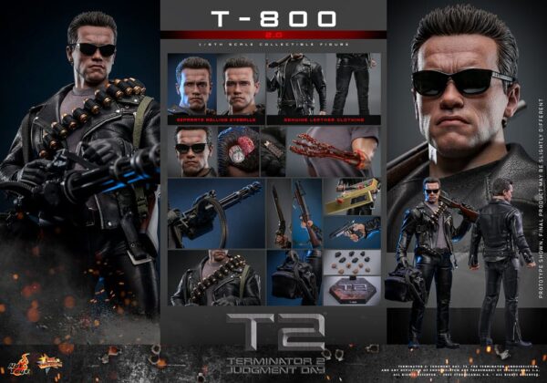 Terminator 2 Movie Masterpiece Action Figure 1/6 T-800 2.0 (Acconto Preordine) - immagine 12